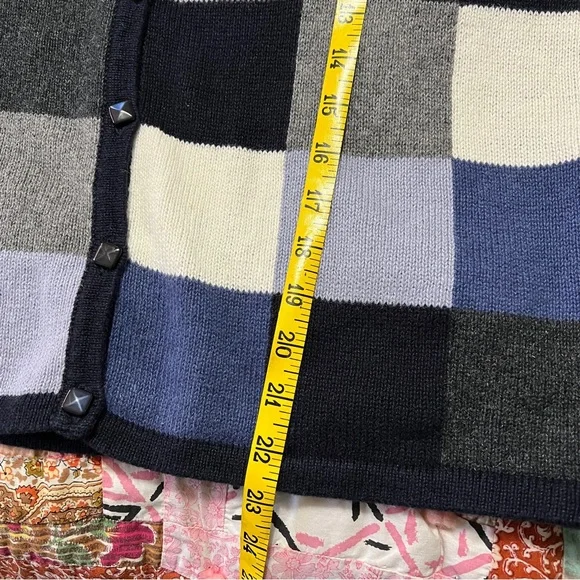 Vintage Checkered Cardigan S - Picture 8 of 8